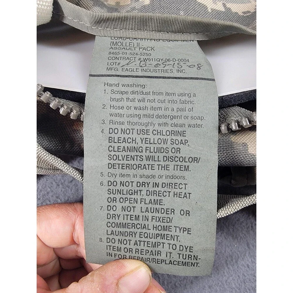 US Army MOLLE II Assault Pack Eagle‎ Industries Military Backpack Bag Digital